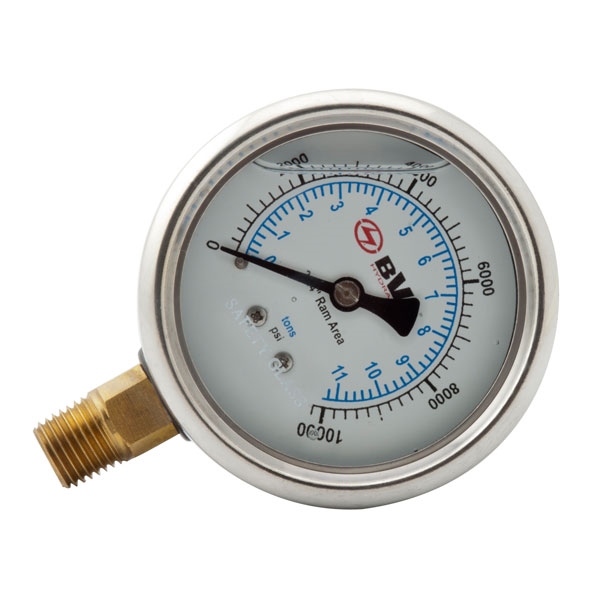 Wet Hydraulic Pressure & Weight Gauge for Cylinder H2501 to H2514