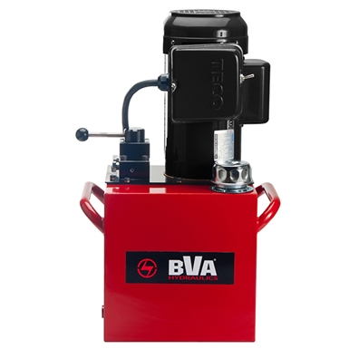 BVA Hydraulics Manual Valve Electric Pumps for Single Acting Cylinders PE3005T