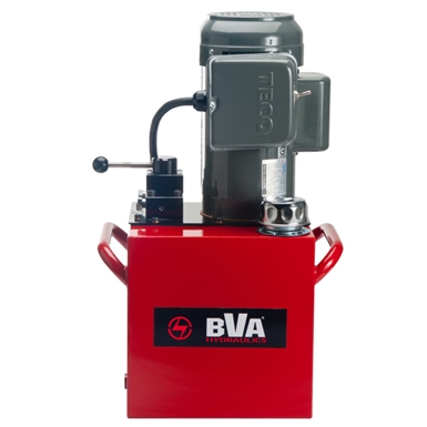 BVA Hydraulics Manual Valve Electric Pumps for Single Acting Cylinders PE3025T