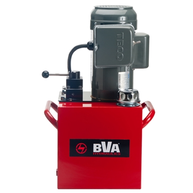 BVA Hydraulics Electric Pumps with Manual Valve for Double Acting Cylinders PEM3005T