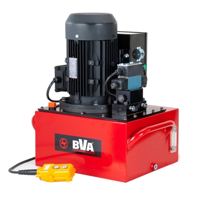 BVA Hydraulics Electric Pumps with Locking Solenoid Valve for Double Acting Cylinders PESML3025T