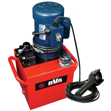 BVA Hydraulics Electric Pumps with Pendant Switch for Single Acting Cylinders PEW3010T
