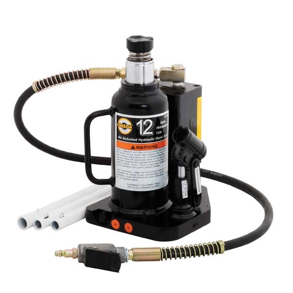 Omega Lift Equipment 18122C 12 Ton Air Actated Bottle Jack